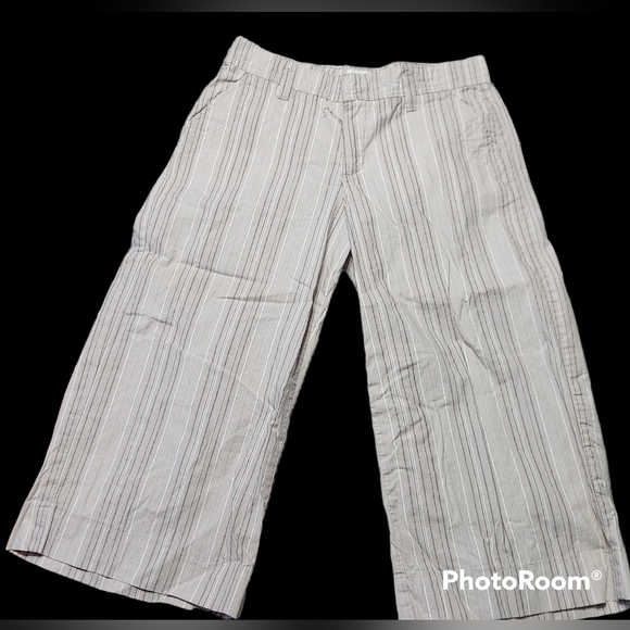 Retro Lee Striped Flowy Capris, sz 10 - Picture 1 of 5